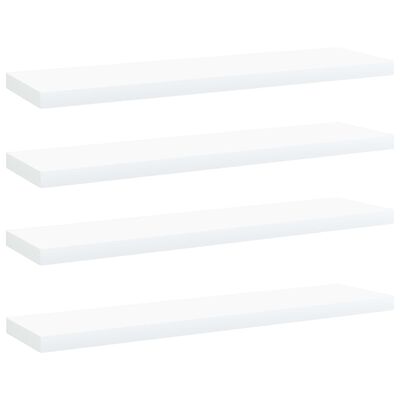 vidaXL Panneaux de bibliothèque 4 pcs blanc bois d’ingénierie