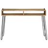 vidaXL Table console Bois de manguier massif 115 x 35 x 76 cm