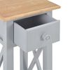 vidaXL Table d'appoint Gris 27 x 27 x 65,5 cm Bois