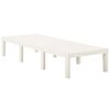 vidaXL Chaise longue plastique blanc