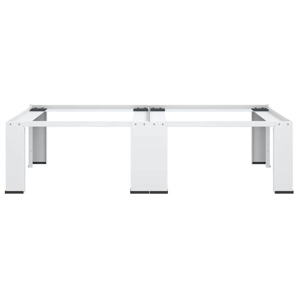 vidaXL Socle double pour lave-linge et s&egrave;che-linge Blanc