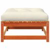 vidaXL Repose-pieds de jardin avec coussins 2 pcs bois massif pin
