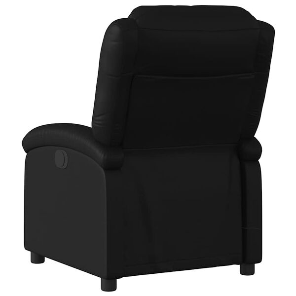 vidaXL Fauteuil inclinable de massage électrique noir similicuir