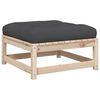 vidaXL Salon de jardin 8 pcs avec coussins bois de pin massif