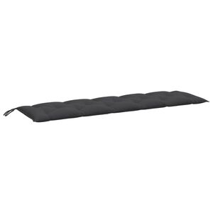 vidaXL Coussin de banc de jardin anthracite m&eacute;lang&eacute; 180x50x7 cm tissu
