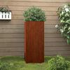 vidaXL Jardini&egrave;re 32x29x75 cm acier corten