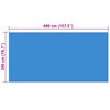 vidaXL Couverture de piscine Bleu 400 x 200 cm PE