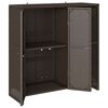 vidaXL Armoire de rangement avec porte Marron 100 x 36 x 102 cm Rotin