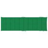 vidaXL Chaise longue à bascule avec coussin Bois de teck solide