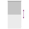 Store enrouleur occultant gris 40 x 100 cm
