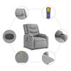 vidaXL Fauteuil inclinable de massage gris clair tissu
