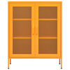 vidaXL Armoire de rangement Jaune moutarde 80 x 35 x 101,5 cm Acier