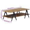 vidaXL Table basse 115x60x40 cm Bois de r&eacute;cup&eacute;ration massif