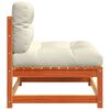 vidaXL Canap&eacute;s de jardin sans accoudoirs coussins 2pcs bois massif pin