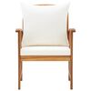 vidaXL Chaises de jardin avec coussins lot de 2 Bois d'acacia massif