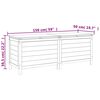 vidaXL Bo&icirc;te de rangement jardin blanc 150x50x56,5cm bois massif sapin