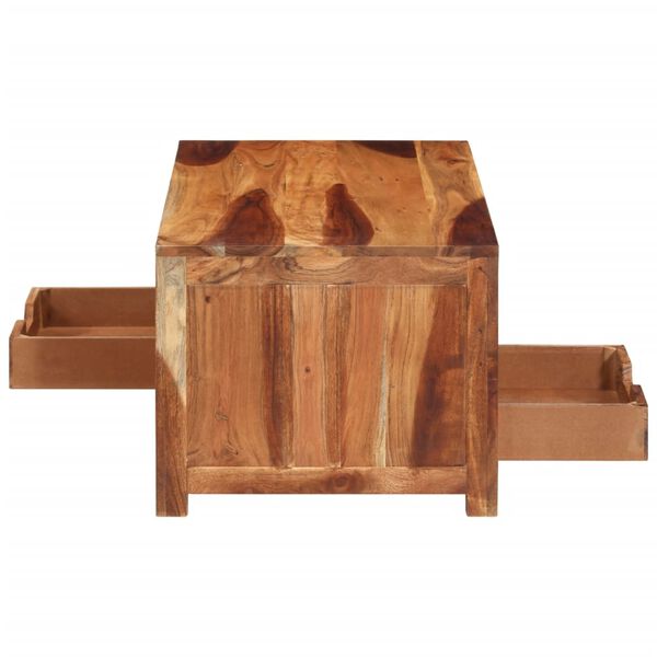 vidaXL Table basse 84x49x40 cm bois d'acacia massif