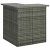 vidaXL Table d'angle de bar Gris 100x50x105 cm R&eacute;sine tress&eacute;e
