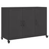 vidaXL Buffet noir 100,5x39x72 cm acier