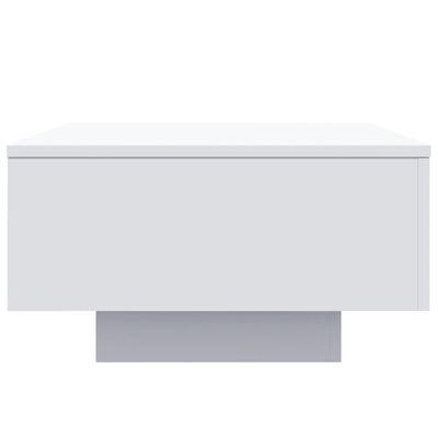 vidaXL Table basse avec lumières LED blanc 55x55x31 cm