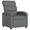 vidaXL Fauteuil inclinable &eacute;lectrique gris fonc&eacute; tissu