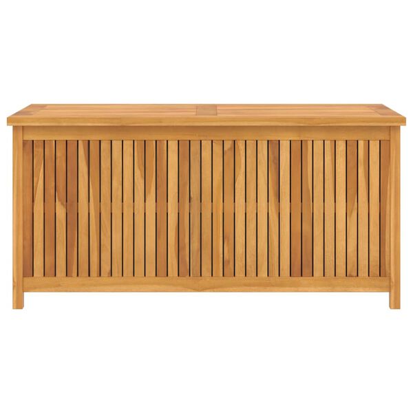 vidaXL Bo&icirc;te de rangement de jardin 120x50x58 cm bois de teck solide