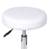 vidaXL Tabouret de bureau blanc similicuir