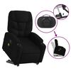 vidaXL Fauteuil inclinable de massage noir tissu