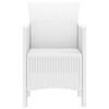 vidaXL Chaise de jardin 2 pcs Blanc 53 x 49 x 85 cm PP