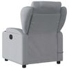 vidaXL Fauteuil inclinable de massage gris clair tissu