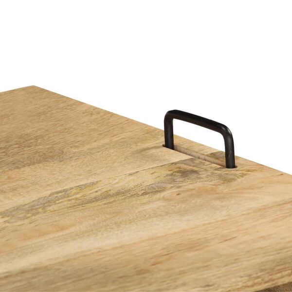 vidaXL Meuble TV Bois de manguier massif 110 x 35 x 45 cm