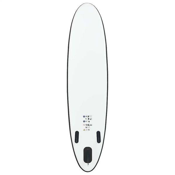 vidaXL Ensemble de planches SUP gonflables Noir et blanc