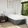 vidaXL Cadre de lit sans matelas gris foncé tissu