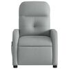 vidaXL Fauteuil inclinable de massage &eacute;lectrique gris clair tissu