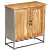 vidaXL Buffet Teck recyclé et acier 65x30x70 cm
