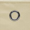vidaXL Boîtes de rangement 4 pcs Tissu intissé 28x28x28 cm Crème