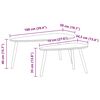 vidaXL Ensemble de tables basses 2 pcs Bois de pin massif Marron