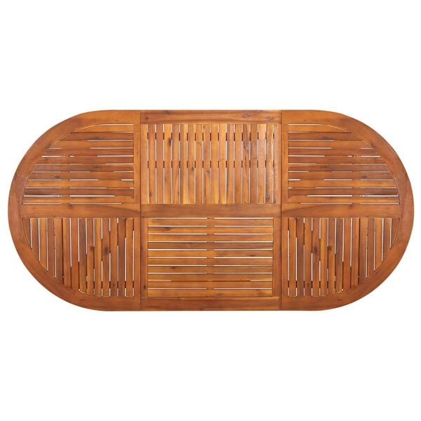 vidaXL Ensemble &agrave; manger de jardin 7 pcs Gris