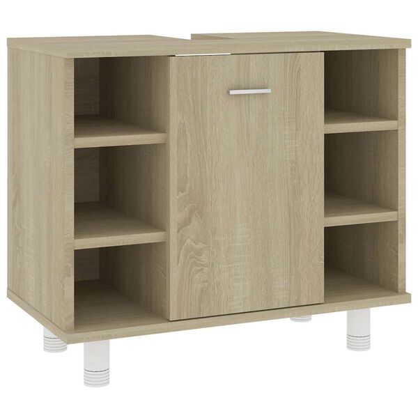 vidaXL Armoire de salle de bain Ch&ecirc;ne sonoma Bois d'ing&eacute;nierie