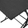 vidaXL Ensemble &agrave; manger de jardin 7 pcs coussins noir r&eacute;sine tress&eacute;e
