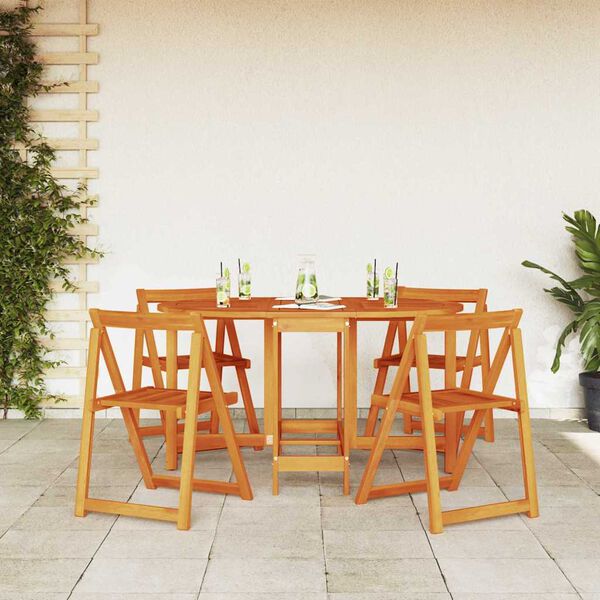 vidaXL Table de Jardin Marron 110 x 60 x 72 cm Bois d'acacia massif
