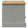 vidaXL Meuble TV VIGO gris 106x40x40 cm bois massif de pin