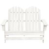 vidaXL Chaise de jardin Adirondack 2 places bois de sapin massif blanc