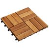 vidaXL Carreaux de terrasse 30x30 cm 10 pcs Acacia