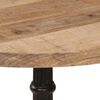 vidaXL Table de bistro &Oslash;60x76 cm Bois de manguier brut