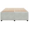 vidaXL Cadre de lit sans matelas gris clair velours