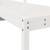 vidaXL Chaise longue blanc 199,5x62x55 cm bois massif de pin