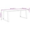 vidaXL Table &agrave; manger 200x90x75 cm bois d'acacia solide &agrave; bord vif