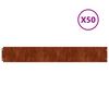 vidaXL Bordures de pelouse 10 pcs 15x103 cm acier corten flexible