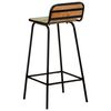 vidaXL Chaises de bar lot de 4 bois de r&eacute;cup&eacute;ration solide